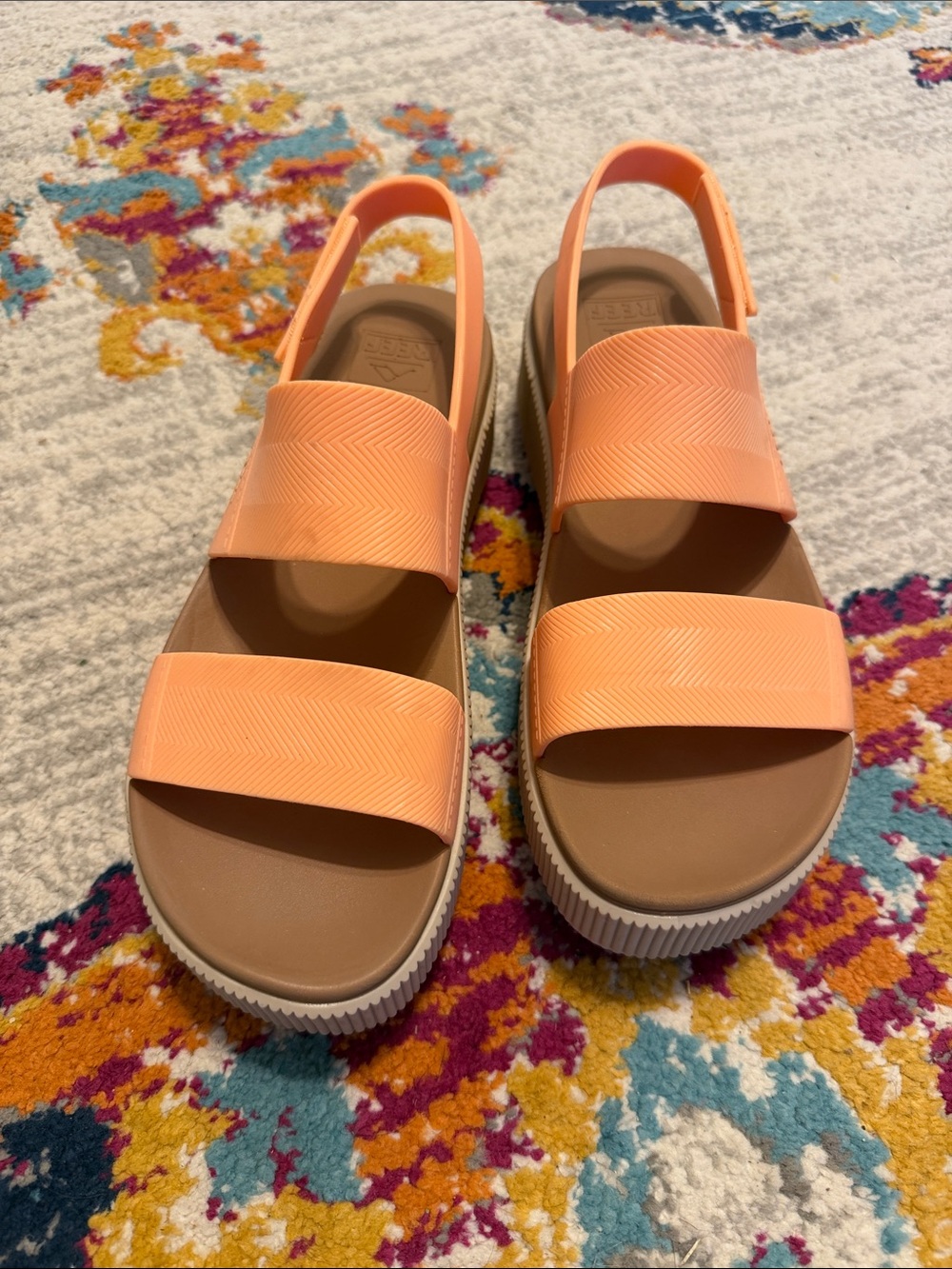 Reef Women's Peach Strap Platform Sandals